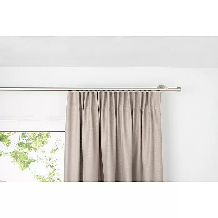 Schlaufenschal Leinen-Look - B x H: 135 x 300 cm, 100 % Polyester, Cappuccino - Stimmungsaufnahme