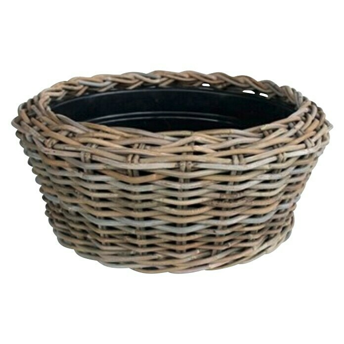 Van der Leeden Plantenpot (Naturel/grijs, Buitenmaat (Ø x h): 30 cm x 12 mm) | BAUHAUS