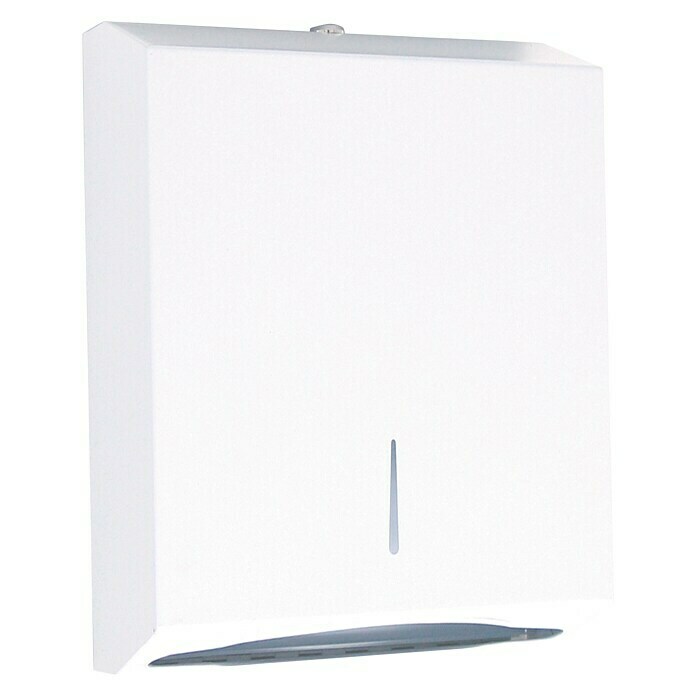 CM Baños Dispensador de toallas de papel (Blanco, Acero, Apto para: Toallas de papel plegadas)