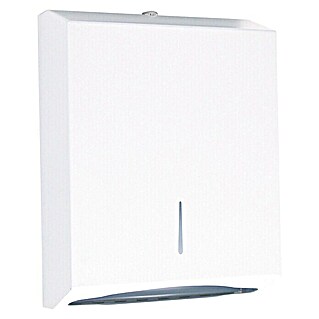 CM Baños Dispensador de toallas de papel (Blanco, Acero, Apto para: Toallas de papel plegadas)