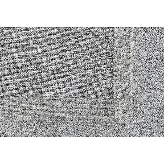 Schlaufenschal Chalet - B x H: 135 x 245 cm, 100 % Polyester, Grau - Nahaufnahme eines grauen Stoffes mit einem Webmuster, das eine robuste und vielseitige Textur für Polster oder Heimtextilien zeigt.