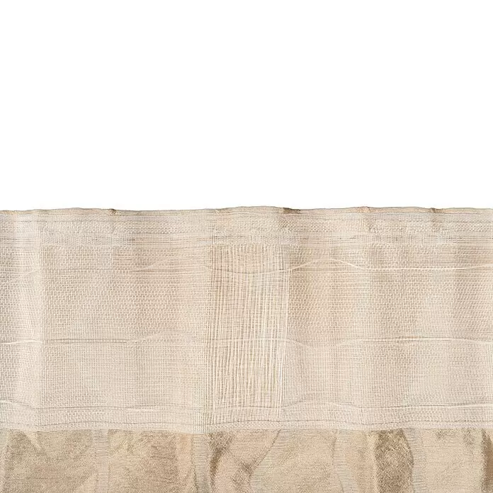 Schlaufenschal Stream - B x H: 135 x 245 cm, 100 % Polyester, Sand - Helles beiges, durchsichtiges, texturiertes Gardinengewebe.