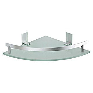 MSV Tabarca Estante para baño (Ancho: 24 cm, 1 estante, Aluminio, Acero inoxidable)