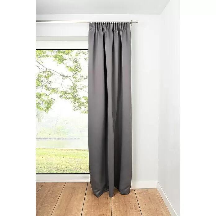 Schlaufenschal Day & Night - B x H: 135 x 300 cm, 100 % Polyester, Taupe - Stimmungsaufnahme