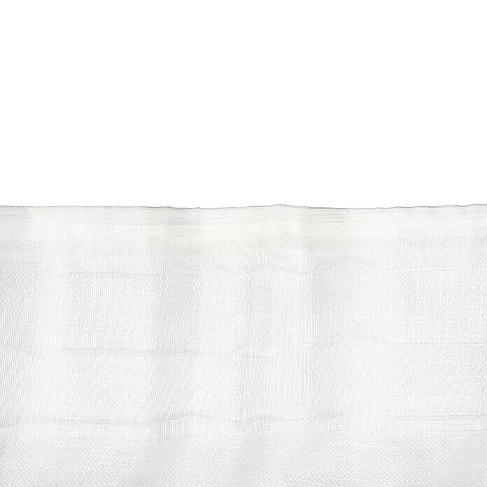 Schlaufenschal Leinen-Look - B x H: 135 x 300 cm, 100 % Polyester, Weiß - Detailaufnahme