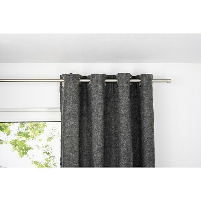 Ösenschal Chalet (B x H: 135 x 245 cm, 100 % Polyester, Anthrazit) | BAUHAUS