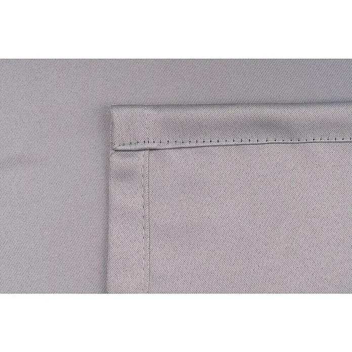 Schlaufenschal Day & Night - B x H: 135 x 300 cm, 100 % Polyester, Taupe - Detailaufnahme einer grauen Stoffoberfläche mit präzisen Nähten, ideal für Textilprojekte oder Bekleidung.