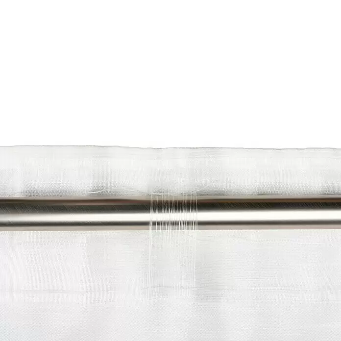 Schlaufenschal Leinen-Look - B x H: 135 x 300 cm, 100 % Polyester, Weiß - Detailaufnahme