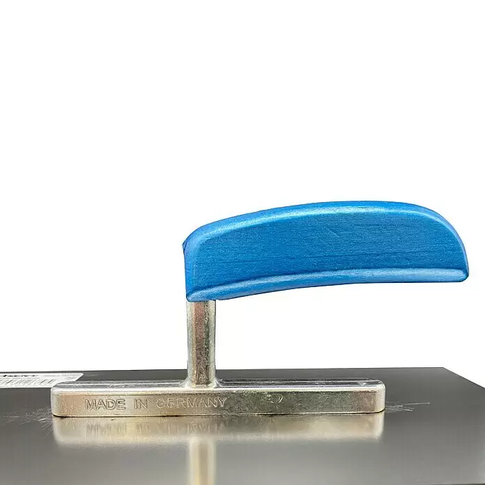 Wisent Glättkelle gezahnt - Zahnung: 8 x 8 mm, Qualitätsstahl rostfrei - Detailaufnahme
