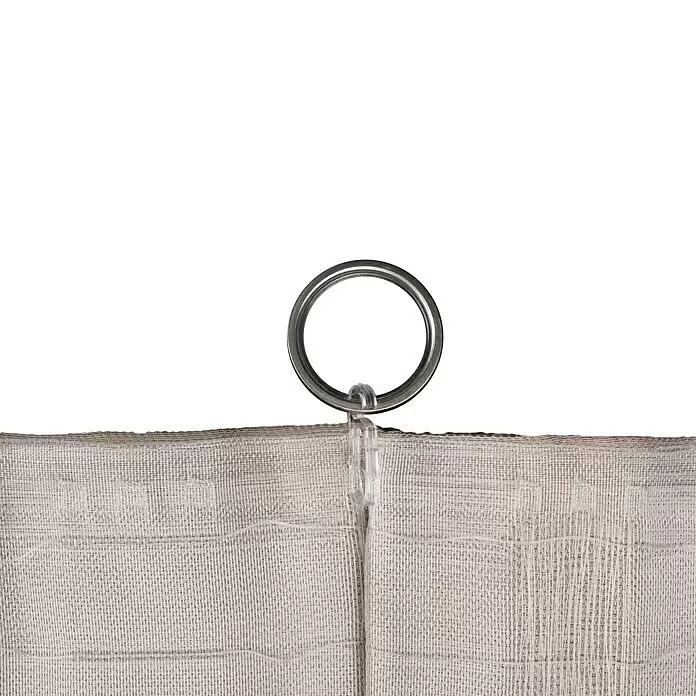 Schlaufenschal Leinen-Look - B x H: 135 x 245 cm, 100 % Polyester, Taupe - Detailaufnahme