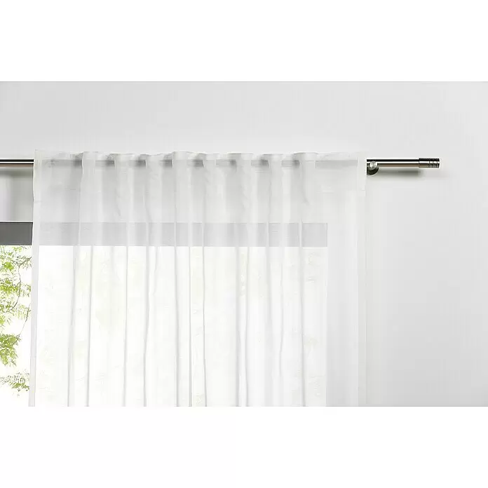 Schlaufenschal Transparent - B x H: 135 x 245 cm, 100 % Polyester, Weiß - Stimmungsaufnahme