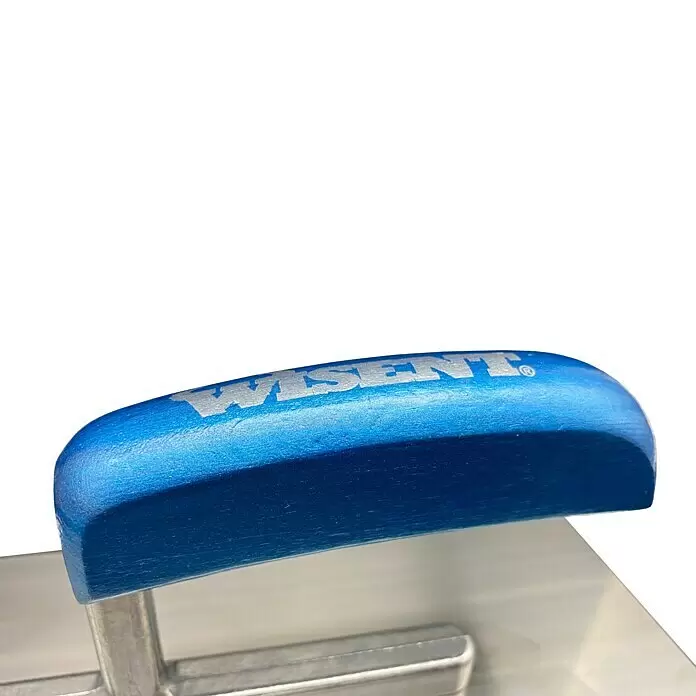 Wisent Glättkelle gezahnt - Zahnung: 8 x 8 mm, Qualitätsstahl rostfrei - Detailaufnahme