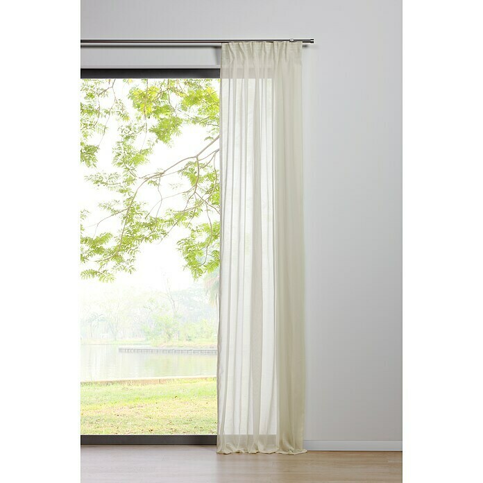 Schlaufenschal Transparent (B x H: 135 x 245 cm, 100 % Polyester, Ecru) | BAUHAUS