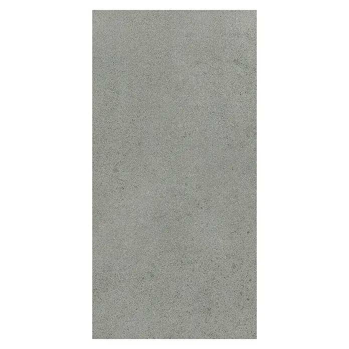 Art-Tec by Palazzo Feinsteinzeugfliese - 30 x 60 cm, Steel, Matt - Nahaufnahme einer Betonplatte in neutralem Grau mit feiner, unregelmäßiger Textur, ideal für moderne Innen- und Außendesigns.