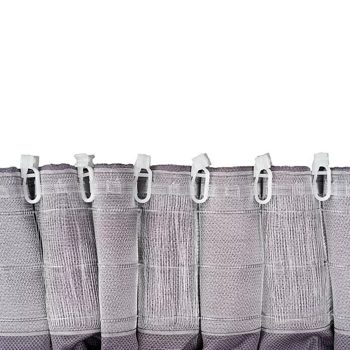Schlaufenschal Leinen-Look - B x H: 135 x 300 cm, 100 % Polyester, Brombeere - Detailaufnahme