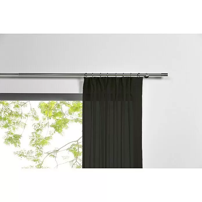 Schlaufenschal Transparent - B x H: 135 x 300 cm, 100 % Polyester, Schwarz - Stimmungsaufnahme