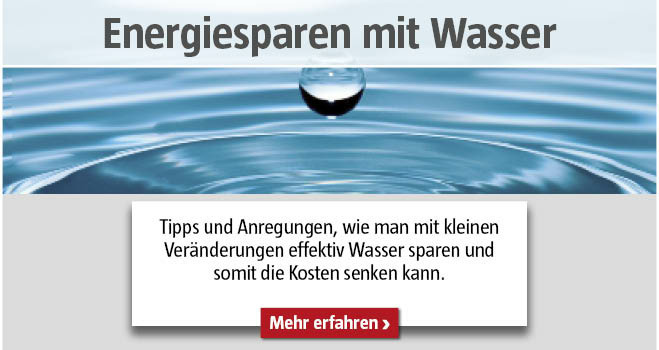 Energiesparen Wasser