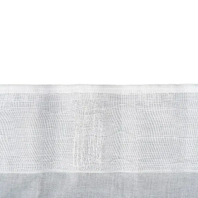 Schlaufenschal Breeze - B x H: 135 x 300 cm, 100 % Polyester, Weiß - Nahaufnahme eines weißen Mulltuchs mit deutlicher Gewebestruktur, ideal für medizinische oder handwerkliche Anwendungen.