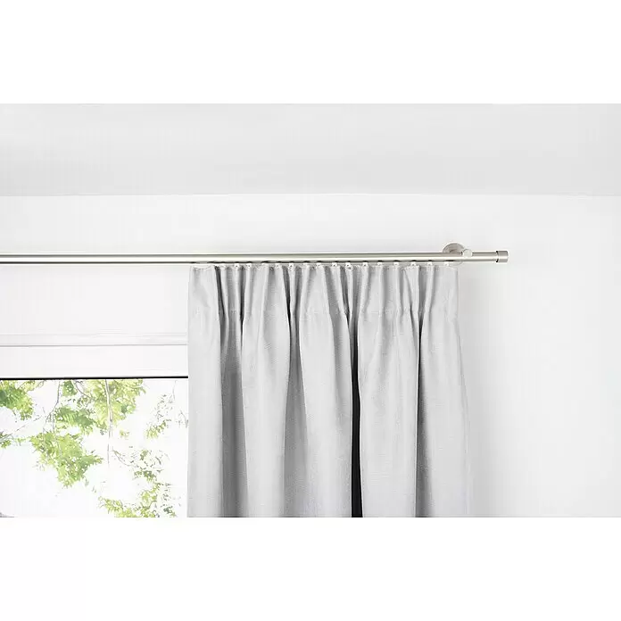 Verdunkelungsvorhang Dim - B x H: 135 x 300 cm, 100 % Polyester, Grau - Stimmungsaufnahme
