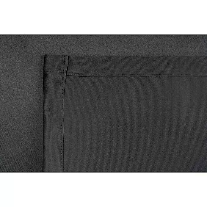 Schlaufenschal Day & Night - B x H: 135 x 300 cm, 100 % Polyester, Schwarz - Dunkelgrauer Stoff mit sichtbaren Nähten und diagonaler Textur.
