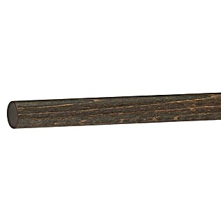 Gardinenstange Stab (Nussbaum, Länge: 200 cm, Durchmesser: 28 mm, Kürzbar)