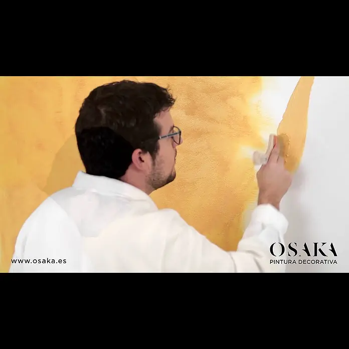 Osaka Yeso con efecto de color Siroco arena - Incoloro - Como aplicar correctamente la pintura de alta decoración SIROCO de OSAKA