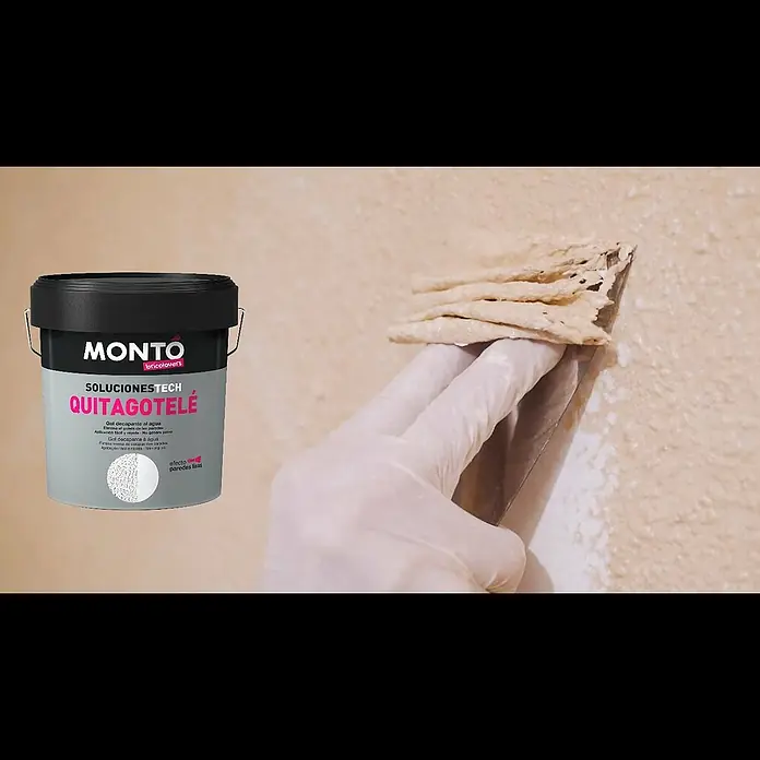 Montó Bricolovers Decapante Quita Gotelé - 4 l - Cómo quitar el gotelé sin provocar polvo con el Quitagotelé de Mont Bricolovers