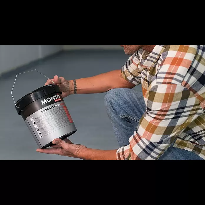 Montó Pintura para suelos Expresa - Gris, 4 l, Mate sedoso - Preparación de soporte para pintar suelos con Montó Bricolovers