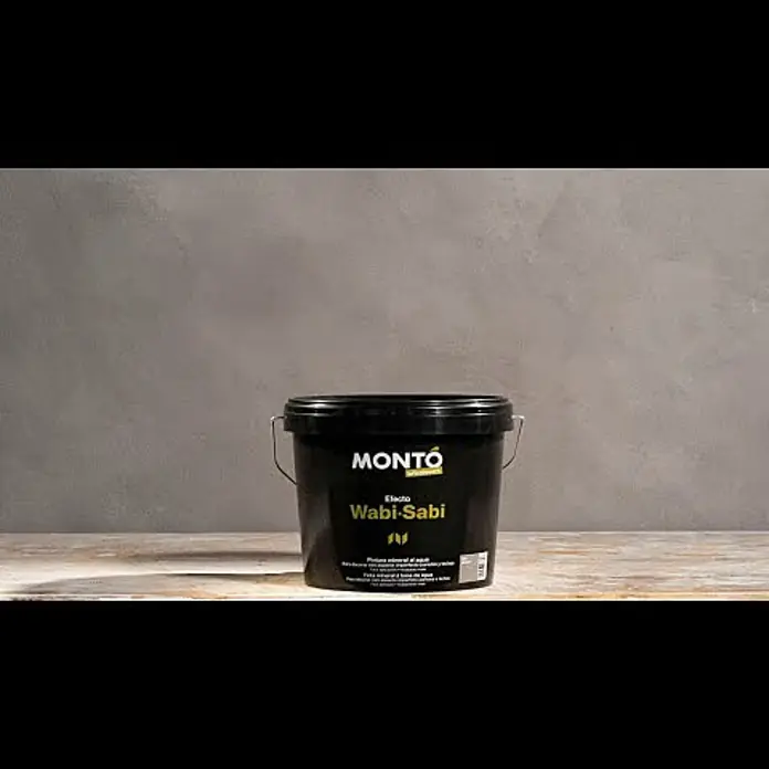 Montó Bricolovers Yeso con efecto de color Wabi Sabi - Gris intenso, Mate - Pintura efecto Wabi-Sabi Mont Bricolovers