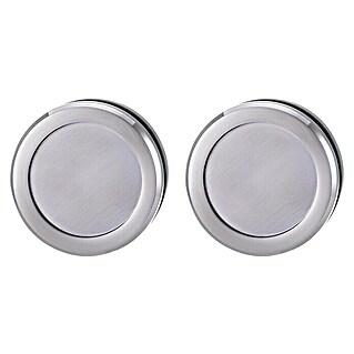 Diamond Doors Griffmuschel Circle (Edelstahloptik matt, Durchmesser: 60 mm)
