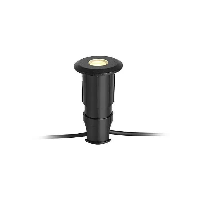 Garden 24 LED-Einbauspot - Warmweiß, Schwarz, 6 x 6 x 9,7 cm - Detailaufnahme