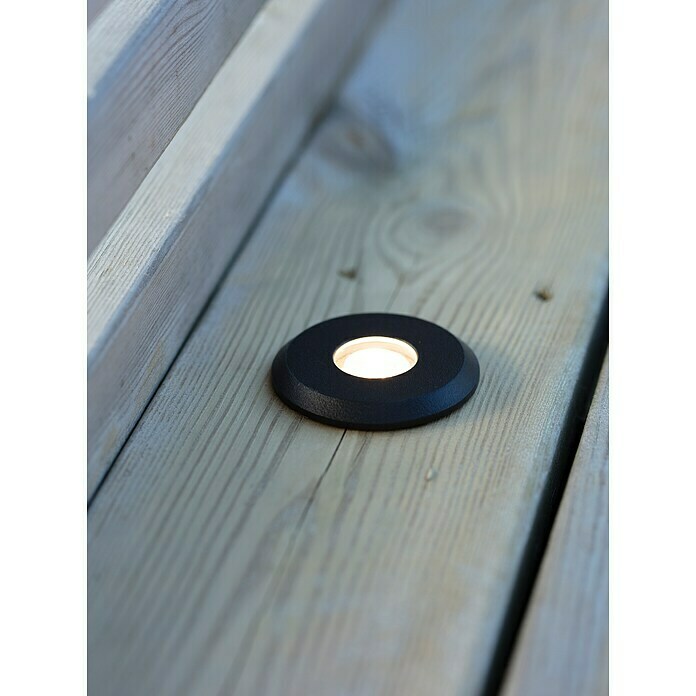 Garden 24 LED-Einbauspot (Warmweiß, Schwarz, 6 x 6 x 9,7 cm) | BAUHAUS