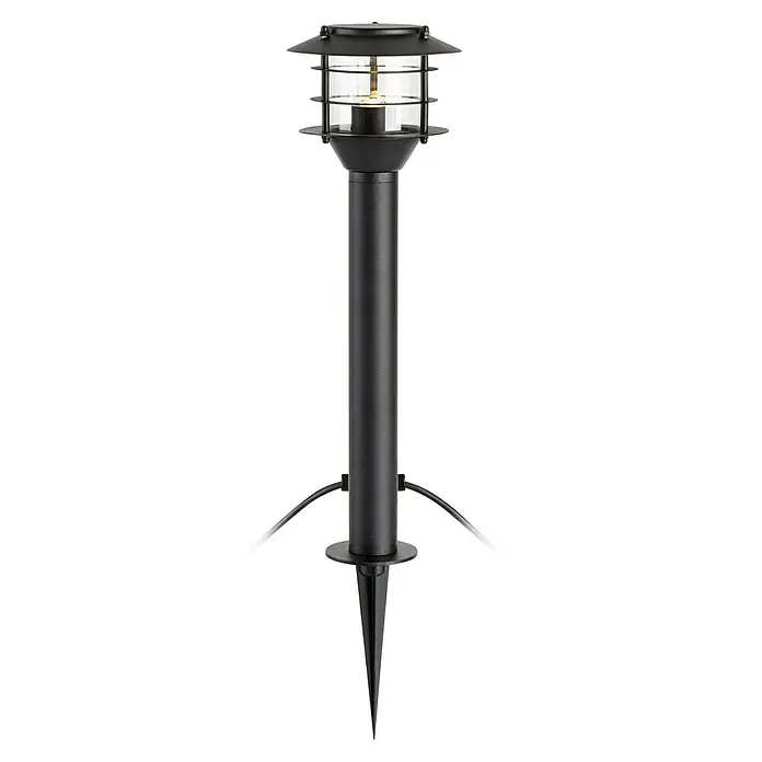 Garden 24 LED-WegeleuchteSchwarz, Höhe: 45,5 cm, Warmweiß - Elegante schwarze Gartenleuchte.