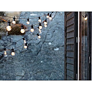 Garden 24 LED-Lichterkette (Außen, 550 cm, 10-flammig, Lichtfarbe: Warmweiß, Rund)