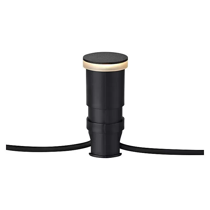 Garden 24 LED-Wegeleuchte - Schwarz, Höhe: 10 cm, Warmweiß - Detailaufnahme