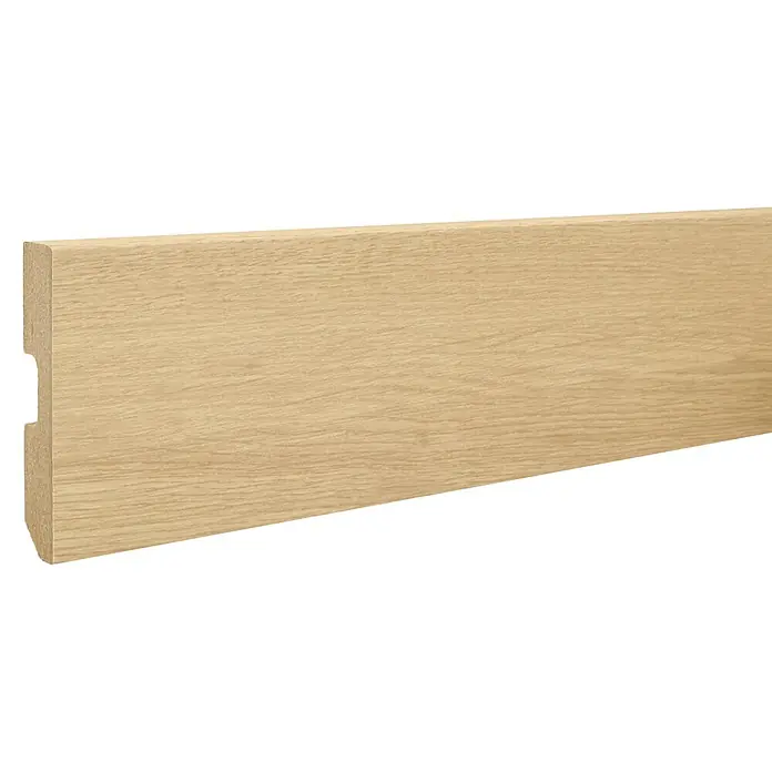 LOGOCLIC Rodapié Roble Maui - 220 cm x 15 mm x 80 mm, MDF - Atractivo zócalo con aspecto de madera. Este zócalo le da a cada habitación un aspecto elegante y cálido y es un complemento muy agradable.