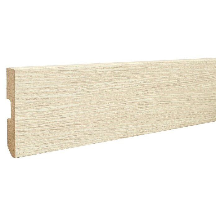 LOGOCLIC Rodapié Roble Habana (220 cm x 15 mm x 80 mm, MDF) | BAUHAUS