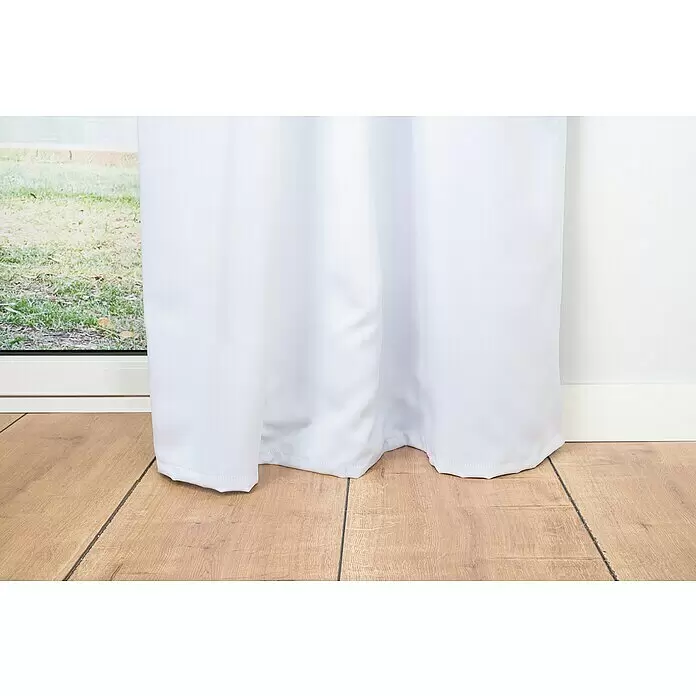 Schlaufenschal Day & Night - B x H: 135 x 300 cm, 100 % Polyester, Weiß - Detailaufnahme
