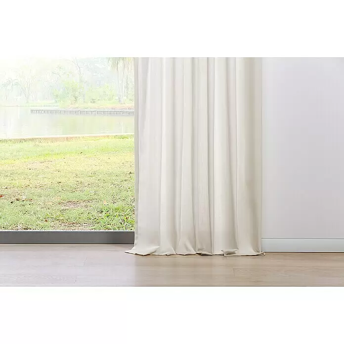 Schlaufenschal Mood - B x H: 135 x 300 cm, 100 % Polyester, Ecru - Detailaufnahme