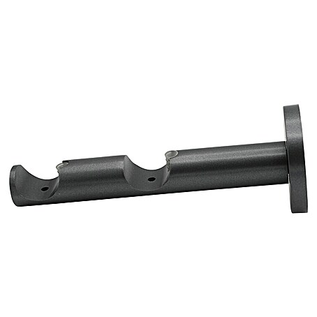 Doppelträger Function (Anthrazit, Geeignet für: Gardinenstangen Ø 20 mm, Länge: 13,1 cm)