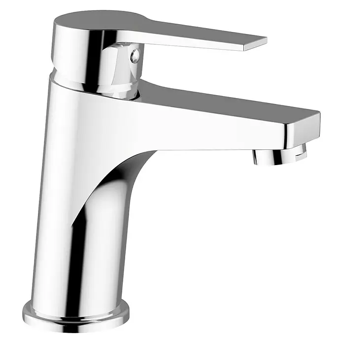 Camargue Waschtischarmatur Modena - Chrom, Glänzend, Höhe: 14,3 cm - Glänzender Wasserhahn aus Chrom mit Hebel zur einfachen Bedienung und modernem Design für jedes Badezimmer.