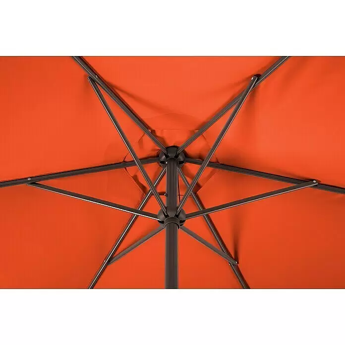 Schneider Sunny Marktschirm rund Bergamo - Terracotta, Durchmesser Bespannung: 300 cm - Detailaufnahme