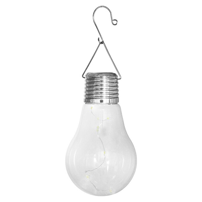 BAUHAUS Solarna svjetiljka Bulb (0,05 W, Topla bijela, Ø x V: 7 x 13,5 cm)