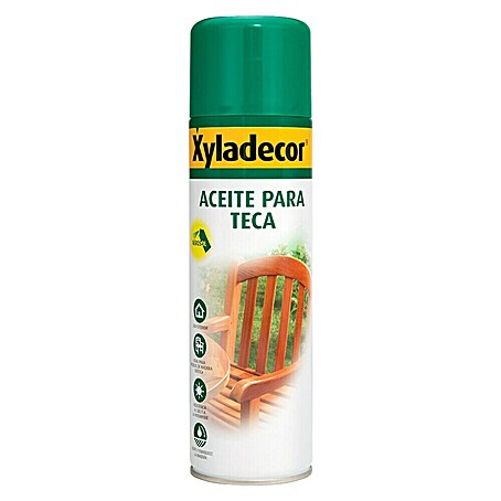 Xyladecor Aceite para teca en espray (Incoloro, 500 ml)