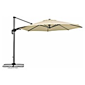 Schneider Premium Ampelschirm rund Bermuda (Natur, Durchmesser Bespannung: 350 cm) | BAUHAUS