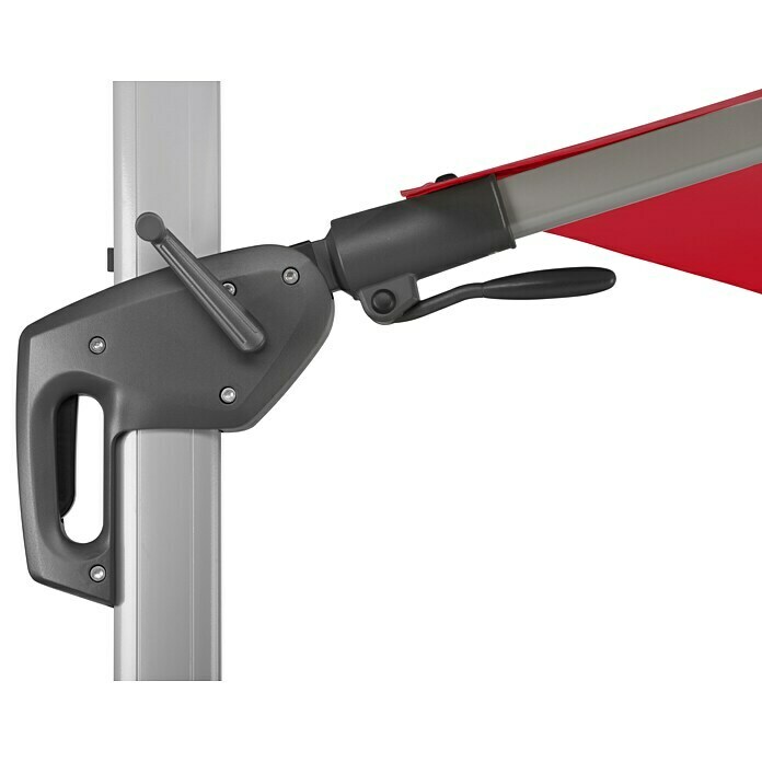 Schneider Premium Ampelschirm rund Bermuda (Rot, Durchmesser Bespannung: 350 cm) | BAUHAUS