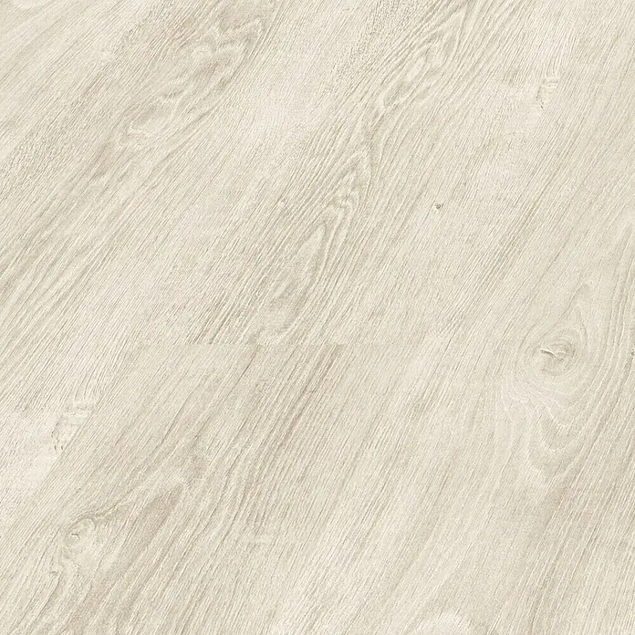 LOGOCLIC Laminado Roble Palatina - 1.380 x 193 x 8 mm, AC4 - Suelo laminado claro y texturizado con un patrón de madera, creando un ambiente cálido y acogedor. Perfecto para espacios modernos.