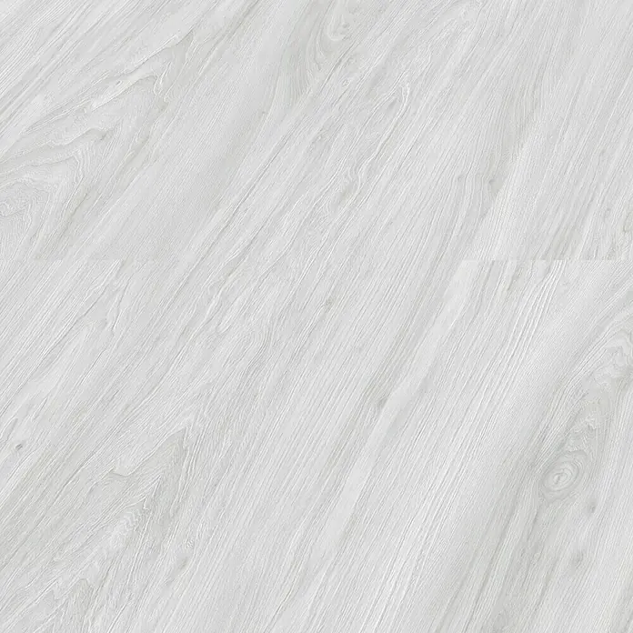 LOGOCLIC Laminado Olmo Orsa - 1.380 x 193 x 10 mm, AC5 - Primer plano de un suelo de madera clara con detalles de las vetas y sutiles variaciones tonales para un ambiente moderno y elegante.