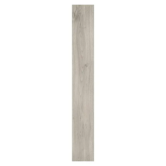 LOGOCLIC Laminado Roble Lunar - 1.380 x 193 x 8 mm, AC4 - Detalle de una chapa de madera con patrones de veta y variaciones de color naturales, ideal para diseño de muebles o pisos.