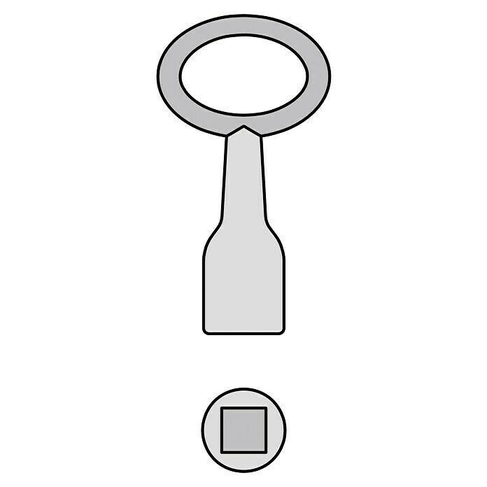 Basi Vierkantschlüssel 301VDornmaß: 5 mm Sketch